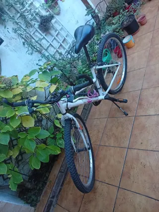 Bicicleta Montaña Mujer Rockrider Blanca