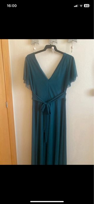 Vestido de fiesta verde