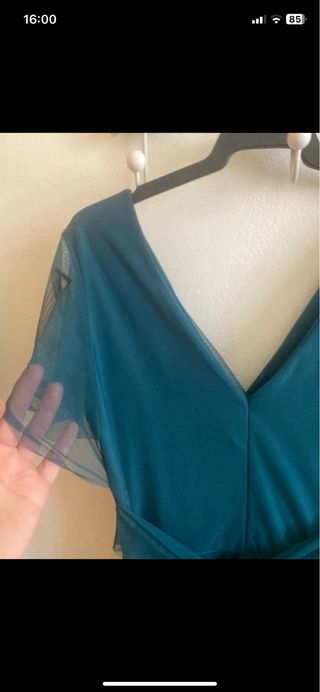 Vestido de fiesta verde