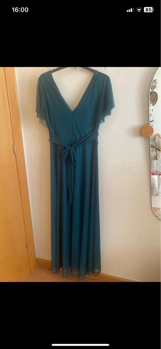 Vestido de fiesta verde