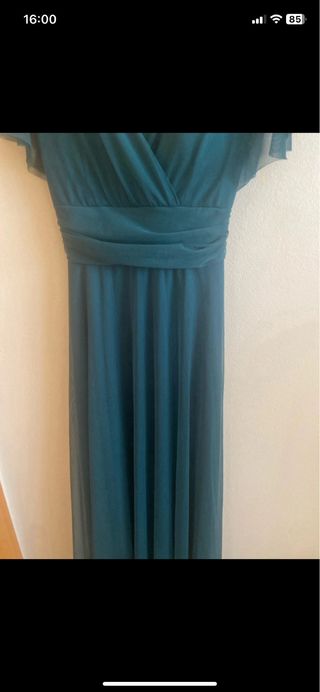 Vestido de fiesta verde