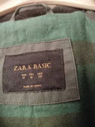 Parka engomada mujer verde