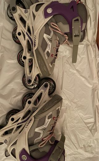 Patines en línea Oxelo grises y morados