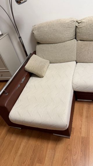 Sofá chaise longue cama con almacenaje