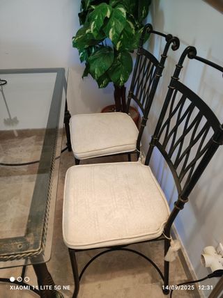 Mesa y Sillas de Forja Artesanal