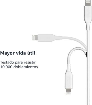 Amazon Basics - Cable USB-A a Lightning, cargador