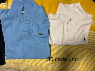 Polos Lacoste y Ralph Lauren 30 cada uno