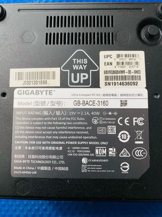 Mini PC Gigabyte GB-BACE-3160
