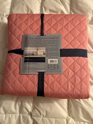 Trapuntino matrimoniale rosa