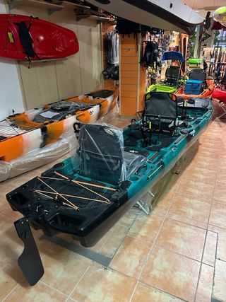 Kayak doble modular Marlin pedales aletas