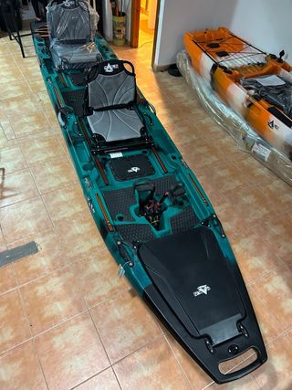 Kayak doble modular Marlin pedales aletas