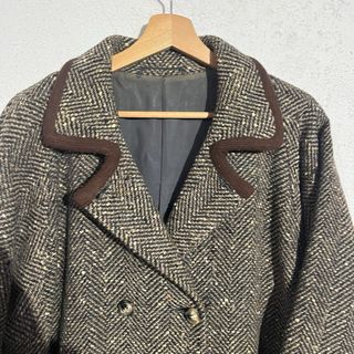 Cappotto Uomo Vintage Beige/Marrone