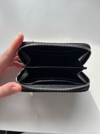 Monedero Negro Cremallera Pull&Bear