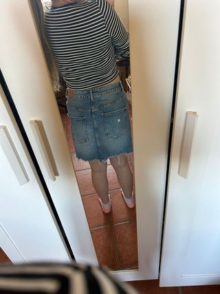 Falda vaquera mujer Bershka Talla L/40