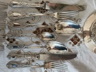 Servizio posate vintage silverplated per 6 persone