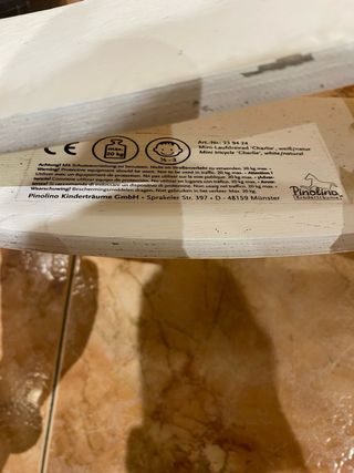 Pinolino Andador Bebé Madera Blanco