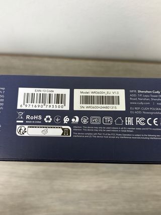 Cudy BE3600 Router WiFi 7 Doble Banda 2.5G