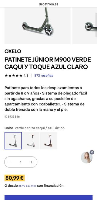 Patinete Decathlon M900 NUEVO