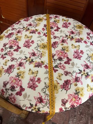 Mundillo redondo 60x60 tela nueva