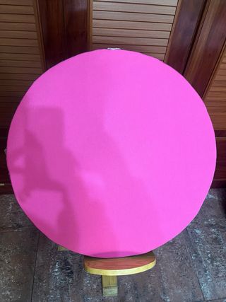 Mundillo redondo 60x60 tela nueva