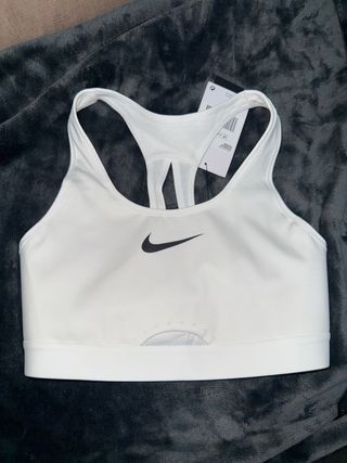 Sujetador deportivo Nike blanco