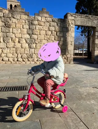 Bicicleta infantil 12" Rosa