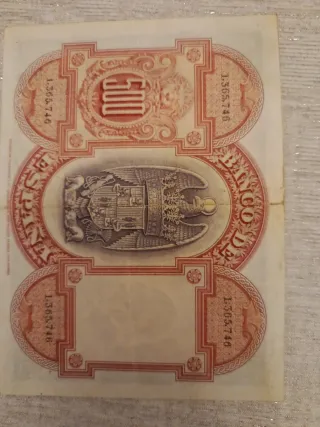 Billete 500 Pesetas Banco de España 1927