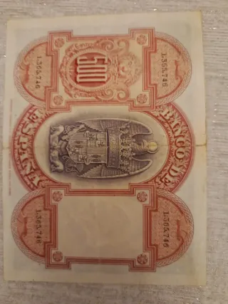 Billete 500 Pesetas Banco de España 1927