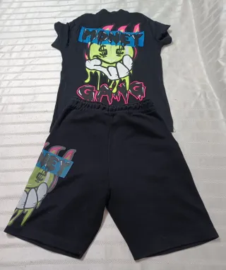 Completo Alcott ragazzo nero multicolor