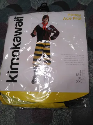 Disfraz Abejorro Aviador Kimokawaii Talla XL