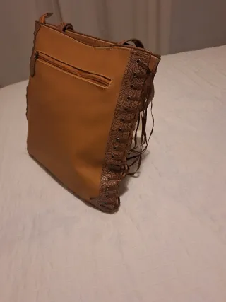 Bolso de piel marroquinería marrón