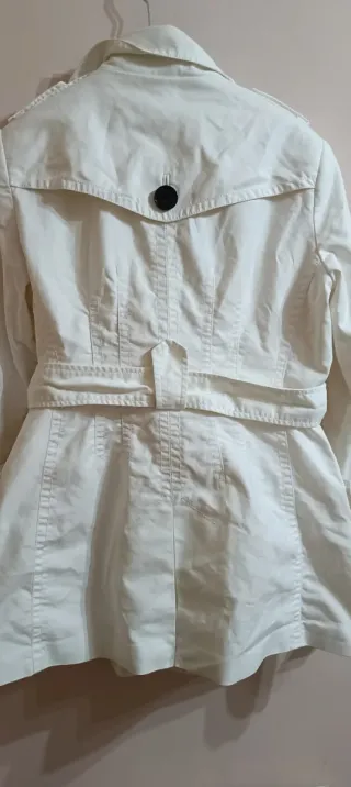 Gabardina Zara Blanca Talla XL