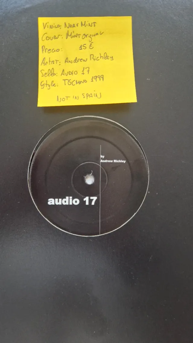 Andrew Richley - Audio 17 Vinilo Techno 1999