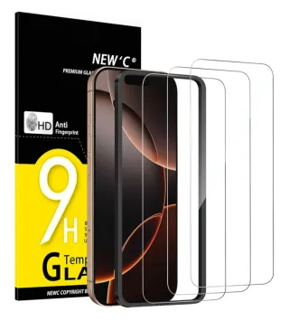 3 Protezioni Schermo NEW'C per iPhone 17, 17 Pro, 16 Pro