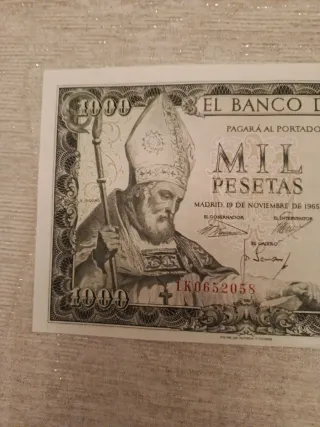 Billete 1000 Pesetas Banco de España 1965
