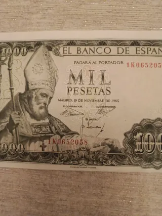 Billete 1000 Pesetas Banco de España 1965