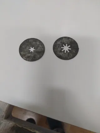 Churrera artesanal de metal y madera