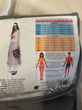 Disfraz Novia Cadáver Partilandiandia Talla S