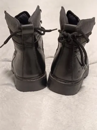 Botas Cuero Negras Térmicas resistente al agua