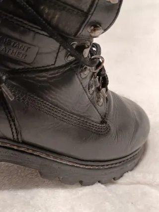 Botas Cuero Negras Térmicas resistente al agua