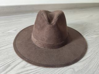 Sombrero Terciopelo Café Talla L