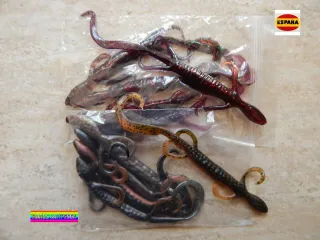 10 Salamandras de Vinilo para Pesca