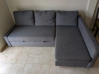 Sofá-cama Canto c/Armazenamento Friheten IKEA