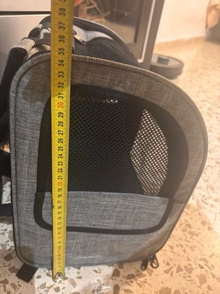 Mochila transportín Pecute gris