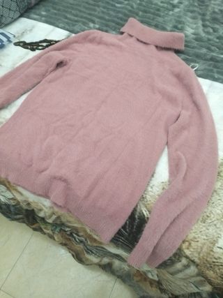 Bufanda cuadros azul y marrón