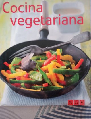 Lote 2 libros de cocina vegetariana ilustrados