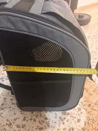 Transportín Pecute Burbuja Transparente Gris