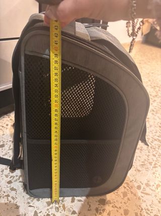 Transportín Pecute Burbuja Transparente Gris