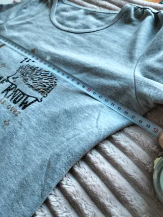 Pijama de invierno mujer/niña gris y rojo