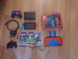 Nintendo Switch + Accesorios + Juegos FC